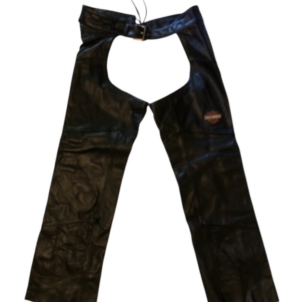 Harley-Davidson Vintage 90’s Women’s Black Leather Riding Chaps